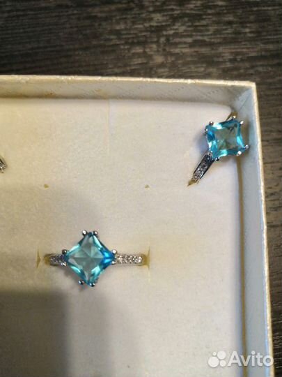 Новый Комплект из серебра 925проба