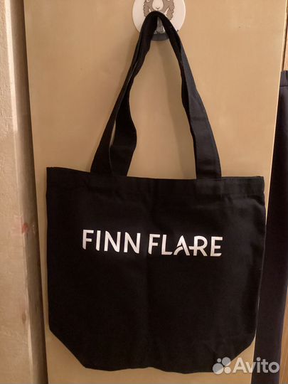 Сумка finn flare, чёрная, из плотной ткани