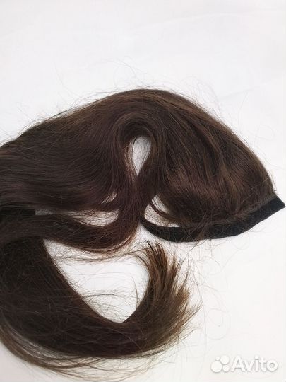 Накладной хвост натуральные волосы