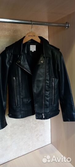 Кожаная куртка косуха для девочки 152 Modis