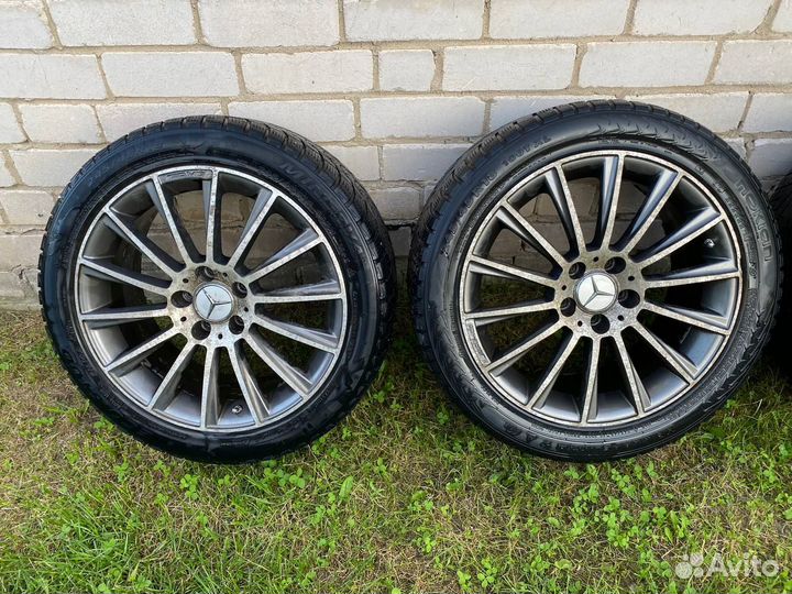 Колеса с шипованной резиной на mercedes r18 AMG