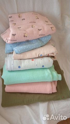 Пеленки из муслина двухслойние