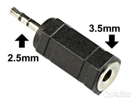 Переходники AUX аудио стерео Jack 2.5-3.5 мм / RCA