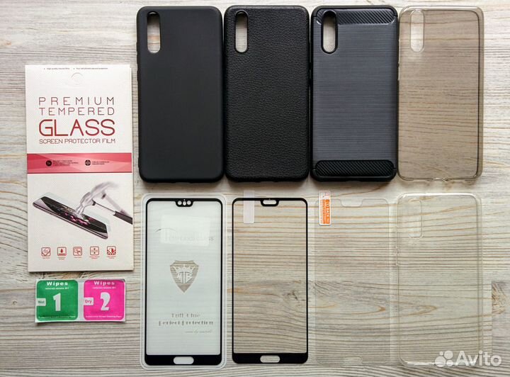На Huawei P20 стекло чехол поклейка