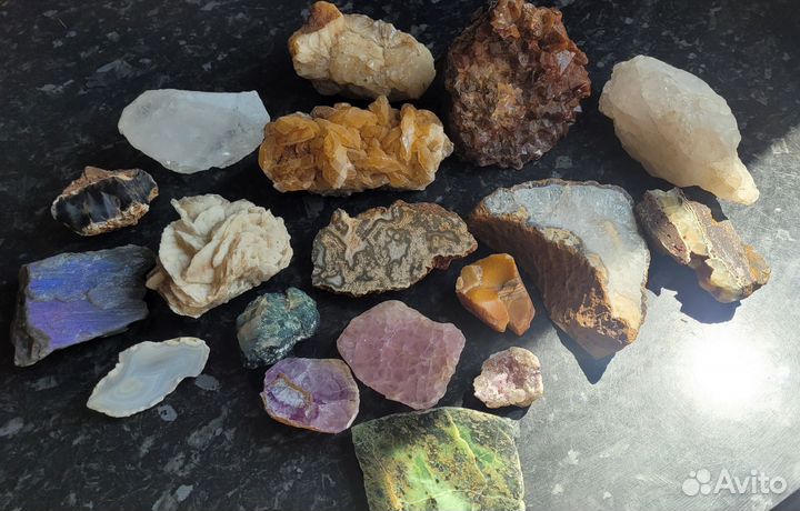 Коллекция минералов лот камней