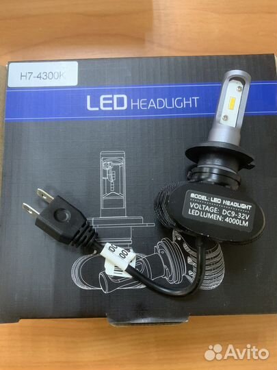 Led лампы цоколь Н7 4300 К