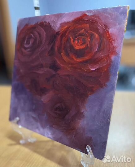 Картина маслом с подставкой