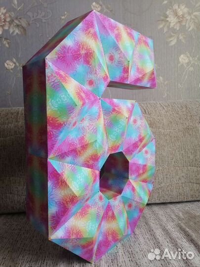 Цифра шесть на день рождения