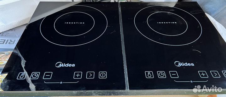 Индукционная плита 2 конфорки настольная бу
