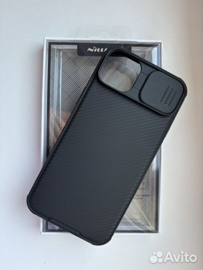 Чехол на iPhone 14 plus сёрный оригинал