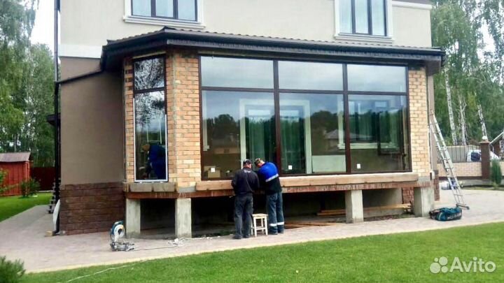 Остекление беседки аллюминиевое