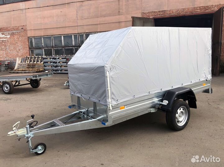 Прицеп оцинкованный 3.2х1.4 R15 с тентом 