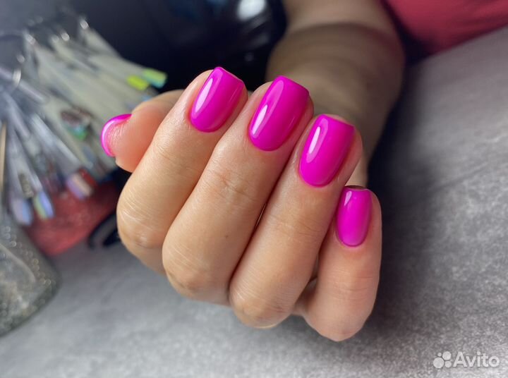 Маникюр-гель лак-укрепление ногтей