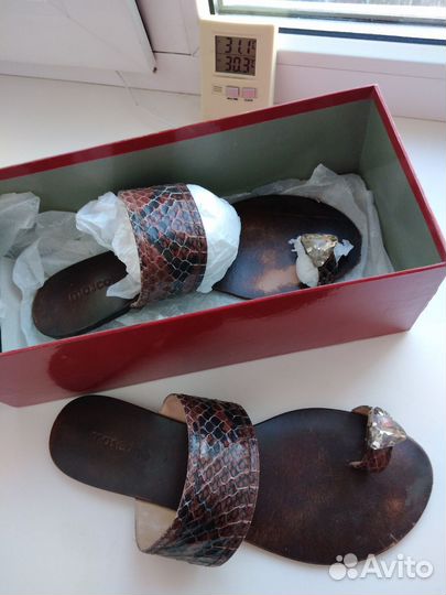 Шлепанцы женские натуральная кожа 39 размер