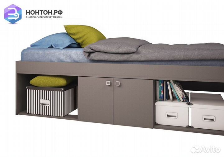 Кровать детская Polini kids Simple 3000 Н с нишами