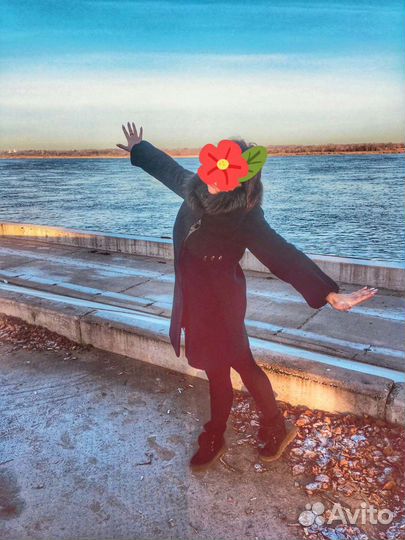 Пальто зимнее Lanicka с натуральным мехом