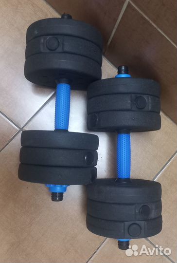 Гантели по 7,5 кг 15 кг общего веса