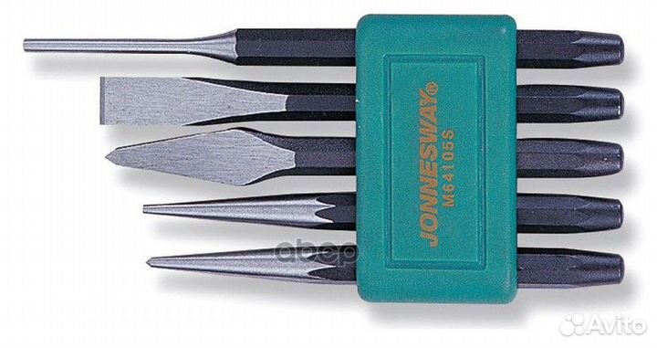Набор инструментов и кернов, 5 пр: зубило 12х13