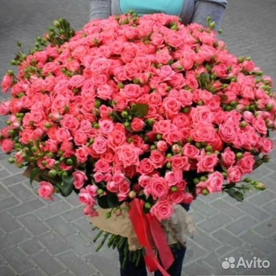 Цветы кустовые розы