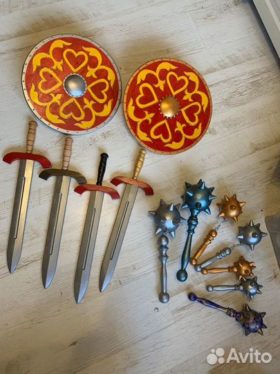 Меч и Щит деревянный, Топорик, Секира, Булава