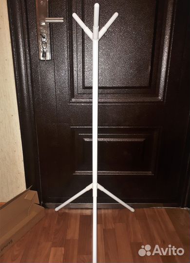 Новая Напольная Вешалка На Ножках Белая 112x45x45