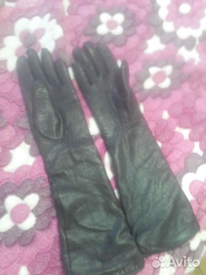 Перчатки кожаные