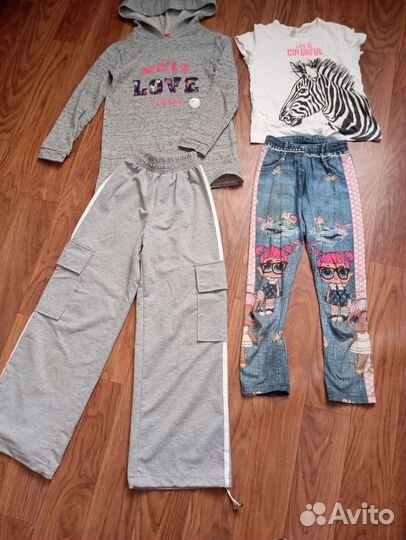 Вещи пакетомдля девочки