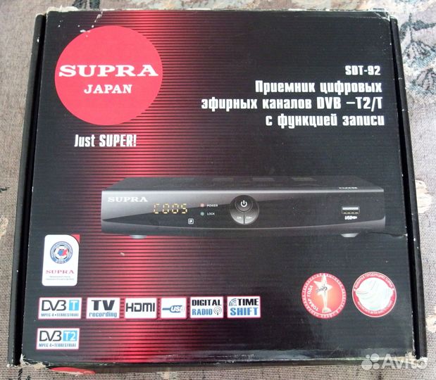 Приемник цифровых эфирных каналов supra SDT-92