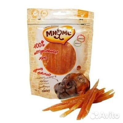 Мнямс лакомство для взрослых собак всех пород, кур