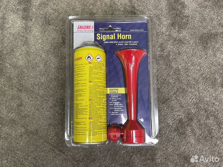 Сигнальный воздушный горн 380 мл. Lalizas/Греция