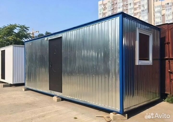 Бытовка из металла 6*2,4*2,4 - (двп)