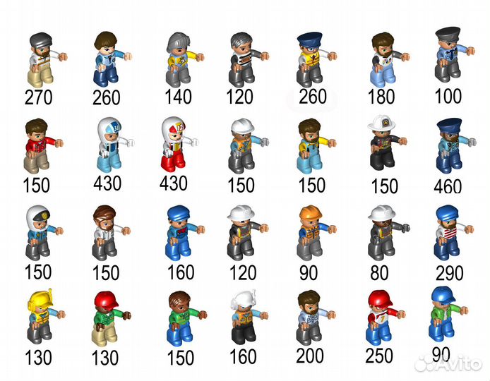 Lego дупло человечки фигурки