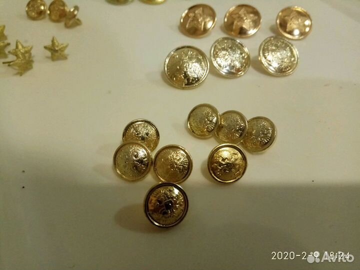 Пуговицы СССР, военная атрибутика