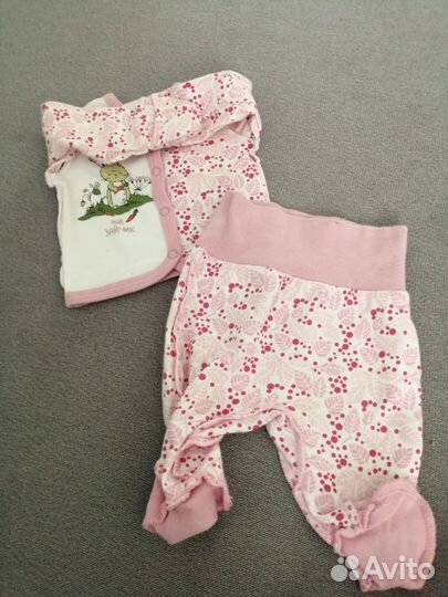 Вещи пакетом на девочку от 0 до 6 месяцев
