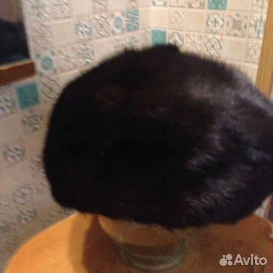 Шапка (берет)норковая 57-58 размер