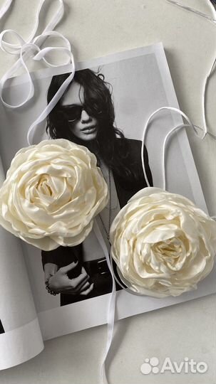 Брошь цветок Роза чокер