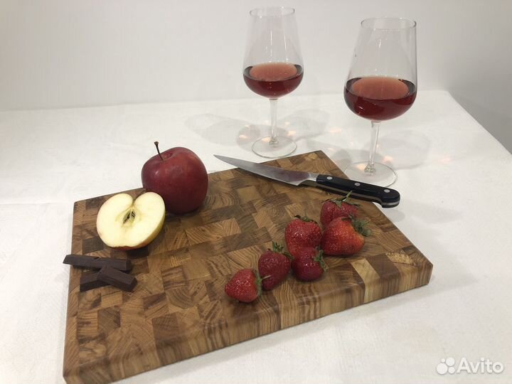 Торцевая разделочная доска Подарок женщине 8 марта