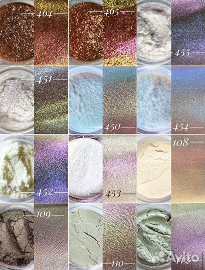 Косметические пигменты для мыловарения, макияжа