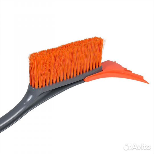 Щетка от снега и льда с мягкой щетиной + скребок