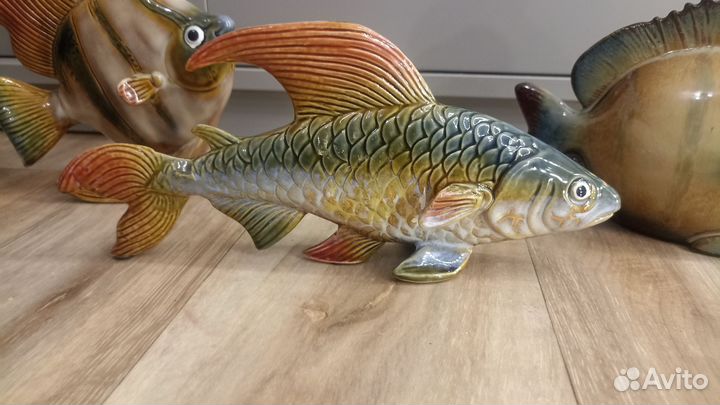 Статуэтки рыбки цена за всё фарфор или керамика