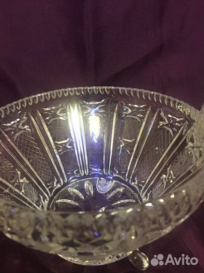 Конфетницы хрустальные на ножках