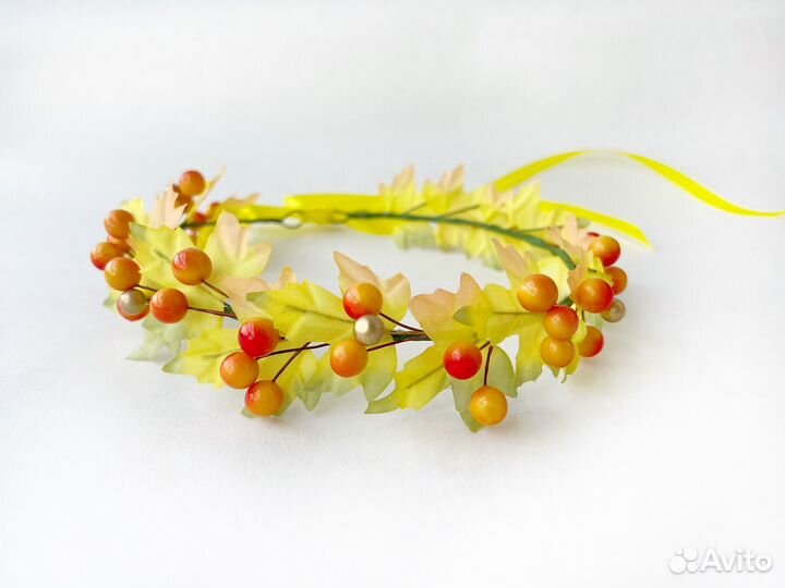 Осенний венок на голову