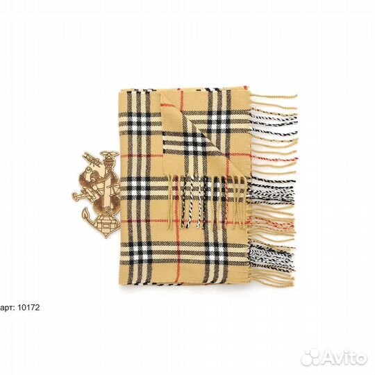 Шарф burberry бежевый