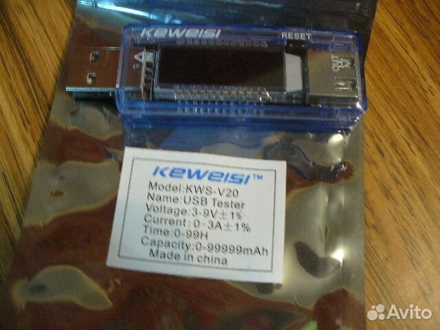 USB-тестер Keweisi kws-v20