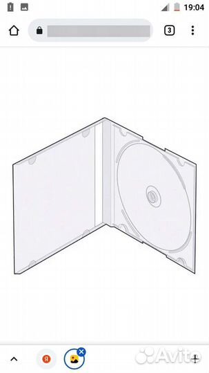 Футляр бокс для CD Slim Box