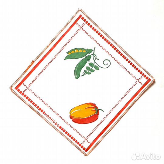 Комплект столовых салфеток 7 шт времен СССР