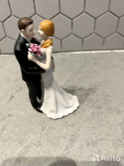 Керамическая фигурка свадебная на торт