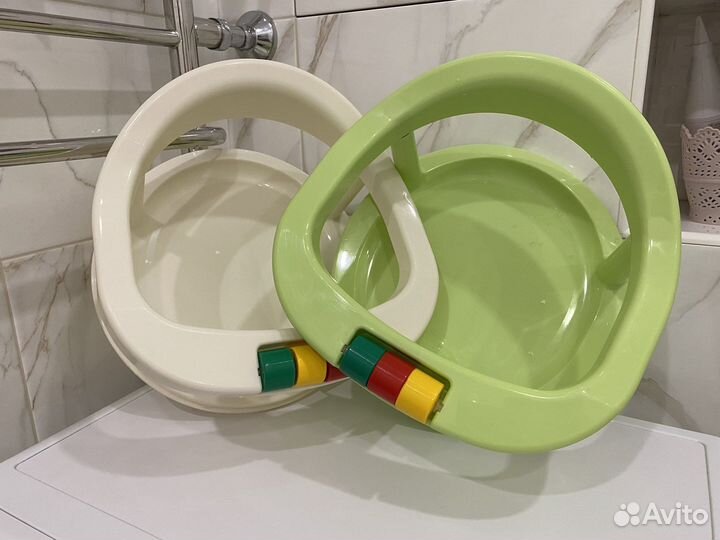 Ванночка с горкой+Стульчик (сиденье) для купания