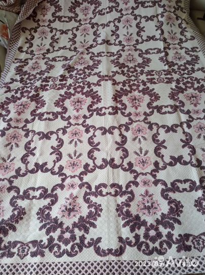 Плюш. Плюшевая скатерть. Покрывало. СССР. Винтаж