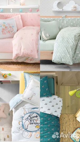 Детское постельное белье люкс сатин турция